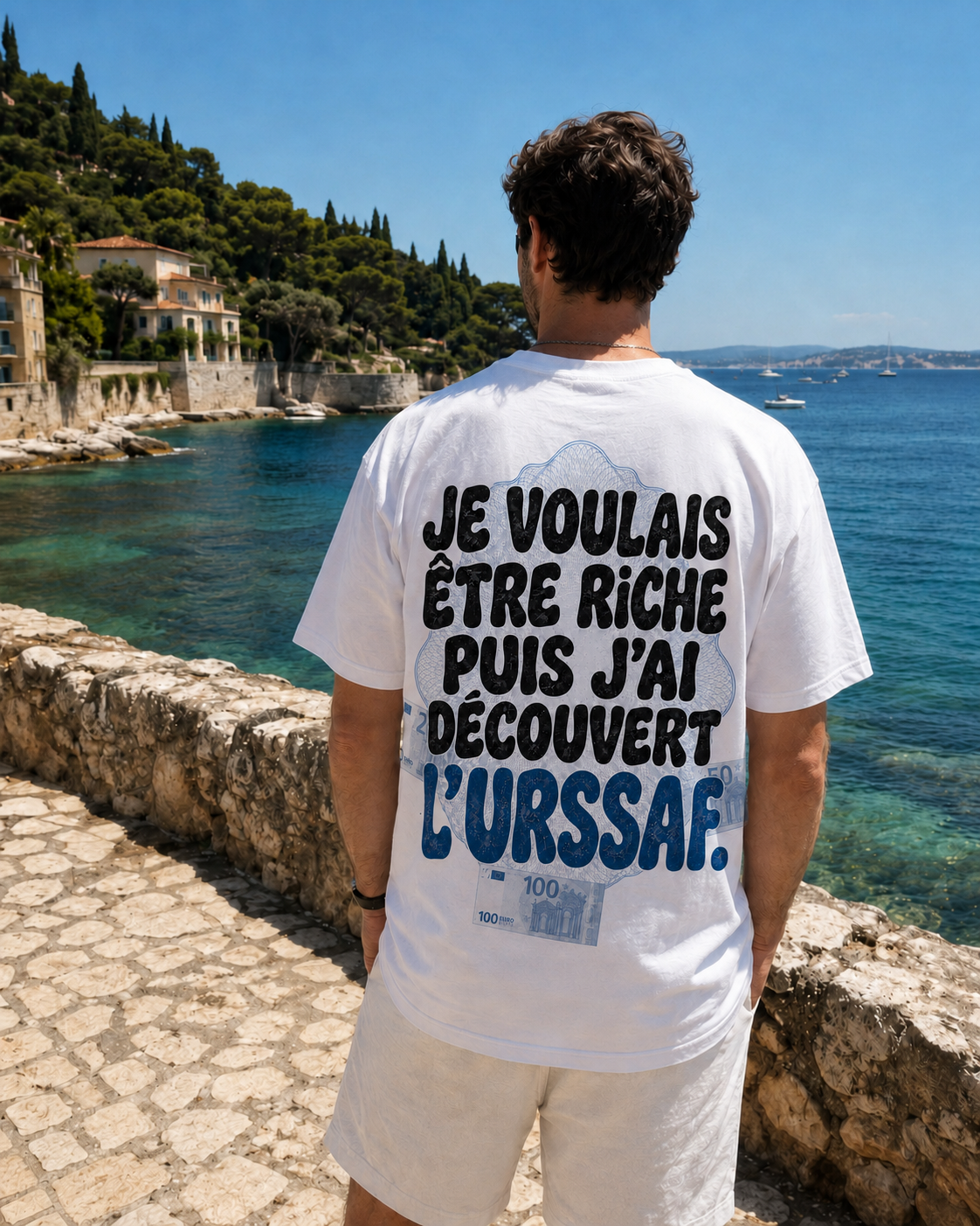 Je voulais être riche puis j'ai découvert l'URSSAF - porté de dos, Côte d'Azur