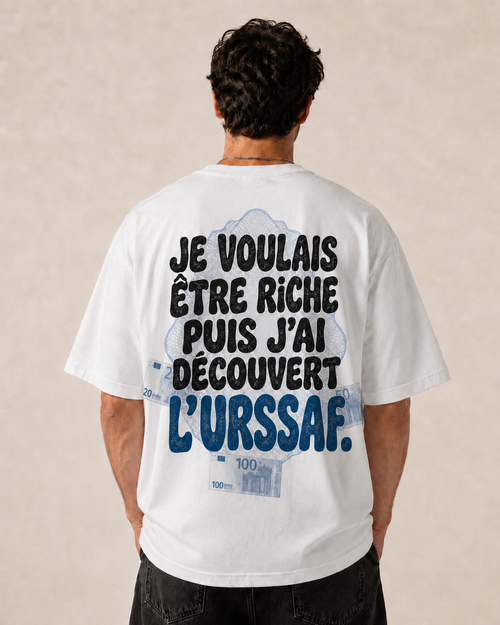 Je voulais être riche puis j'ai découvert l'URSSAF - porté de dos, studio