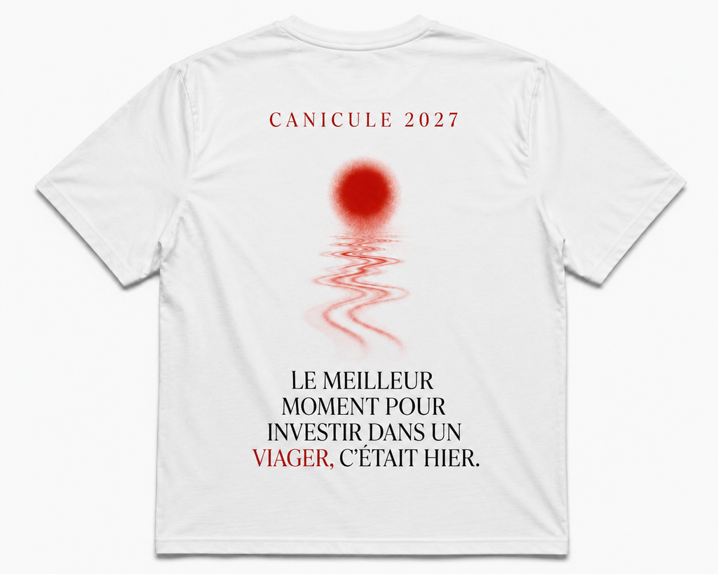 T-shirt Canicule 2027 à plat